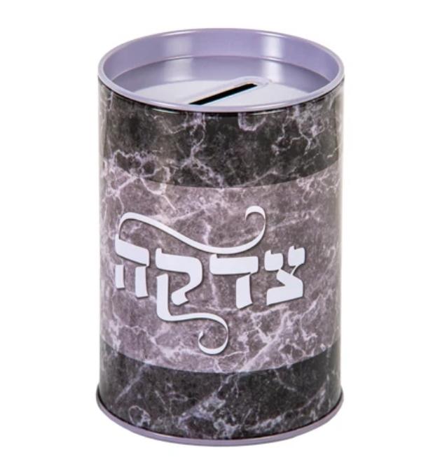 קופת צדקה פח גוון דמוי עץ 11 ס