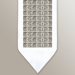 עטרה כסף 925 דגם מרובע