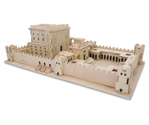 פאזל עץ תלת מימד בית מקדש 26x15x10 סמ